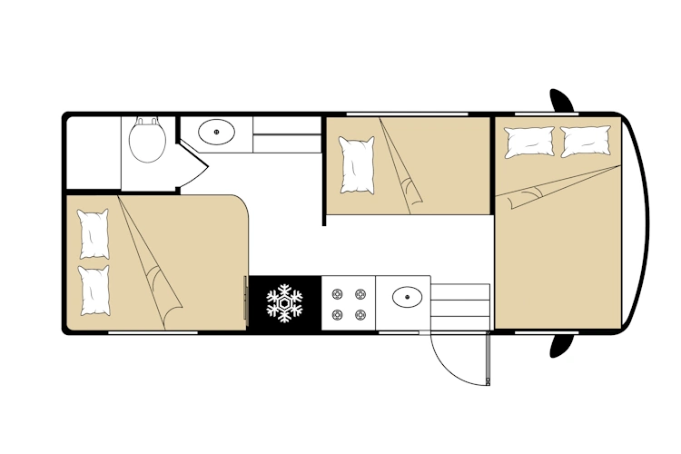 roadbear - class m 23-25 -  night floorplan - aeroglobe - amerikaplus.webp